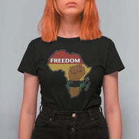 Africa Freedom Liberation Black Power T Shirt For Women - Wonder Print Shop