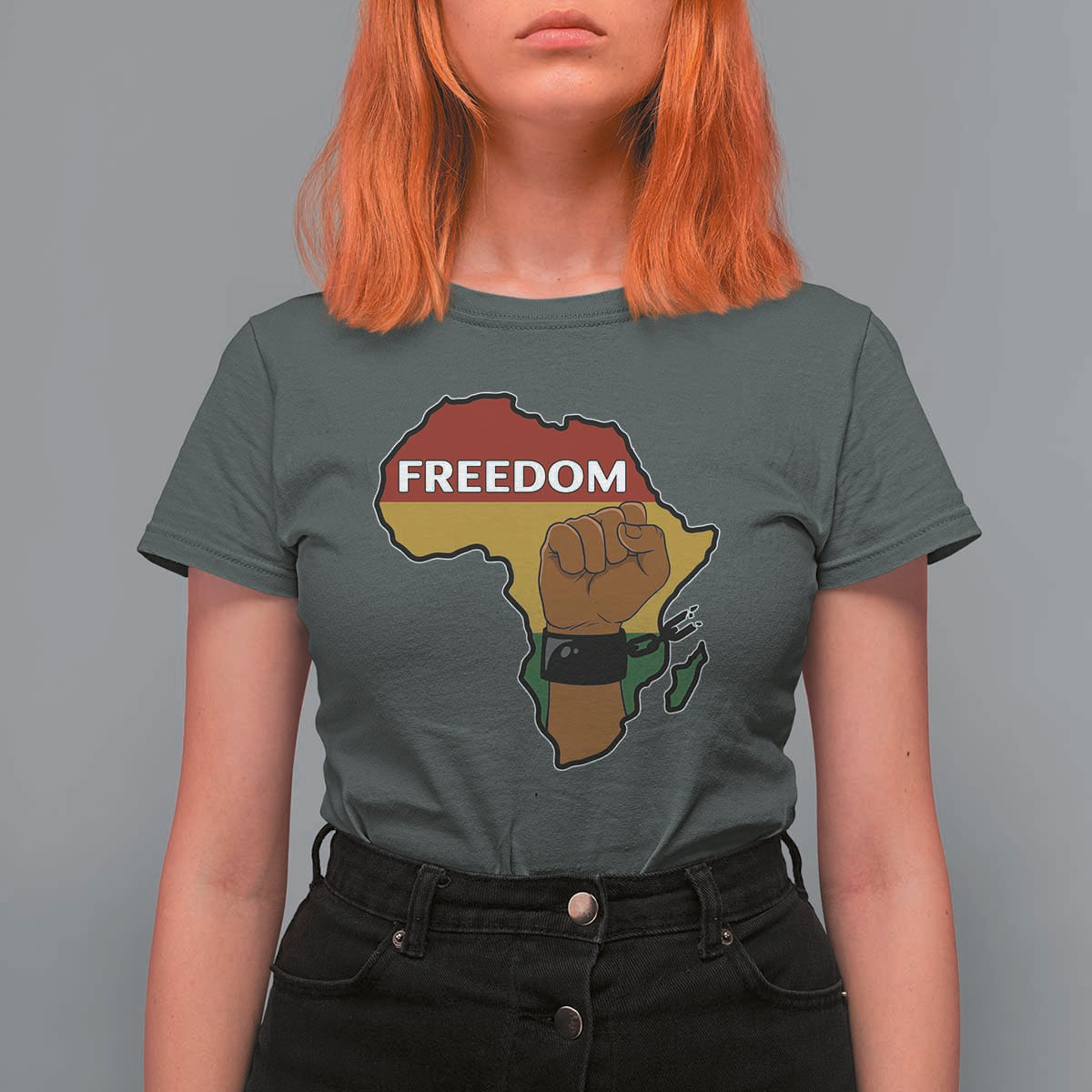 Africa Freedom Liberation Black Power T Shirt For Women - Wonder Print Shop