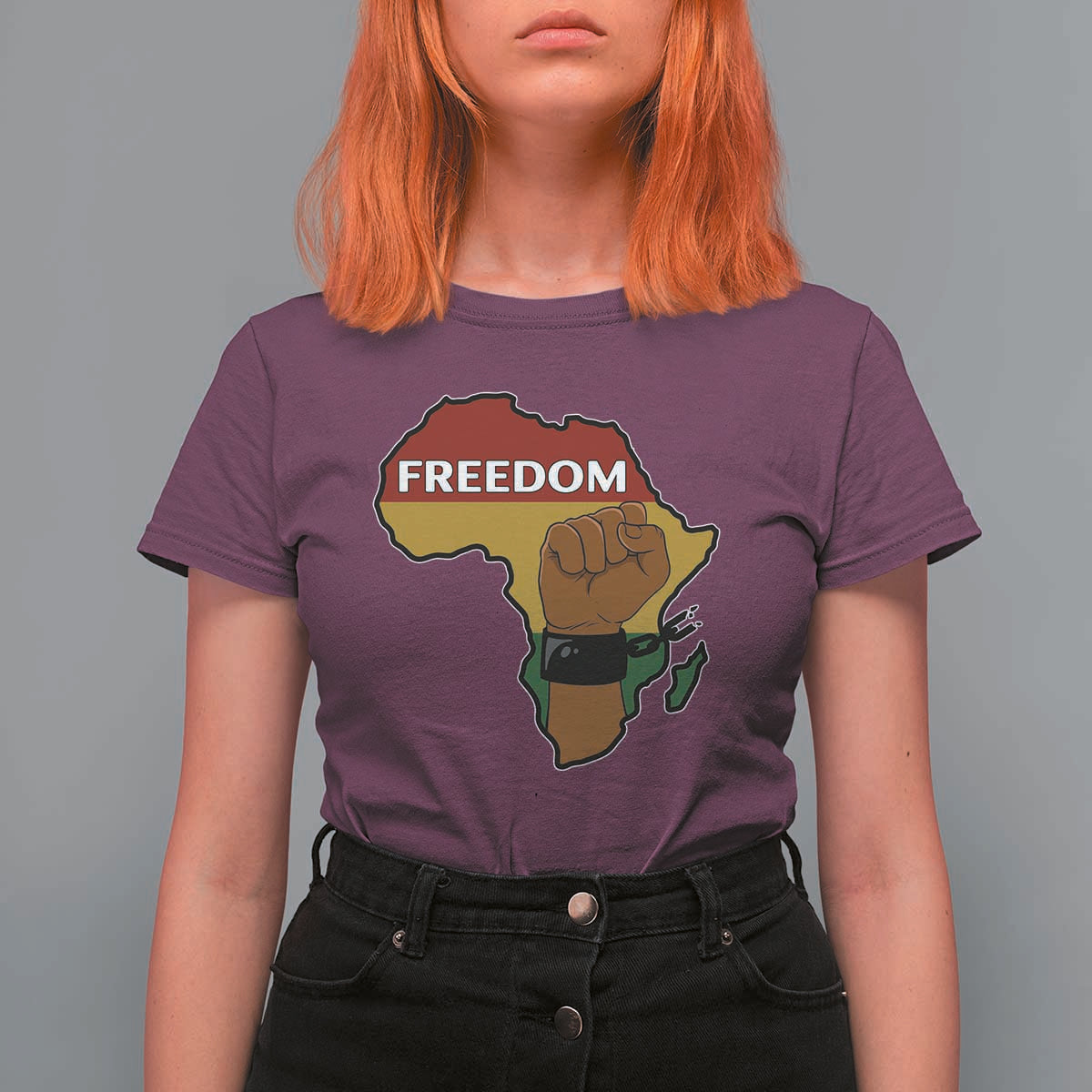 Africa Freedom Liberation Black Power T Shirt For Women - Wonder Print Shop