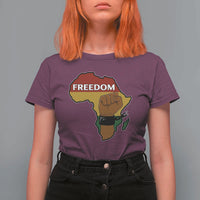 Africa Freedom Liberation Black Power T Shirt For Women - Wonder Print Shop