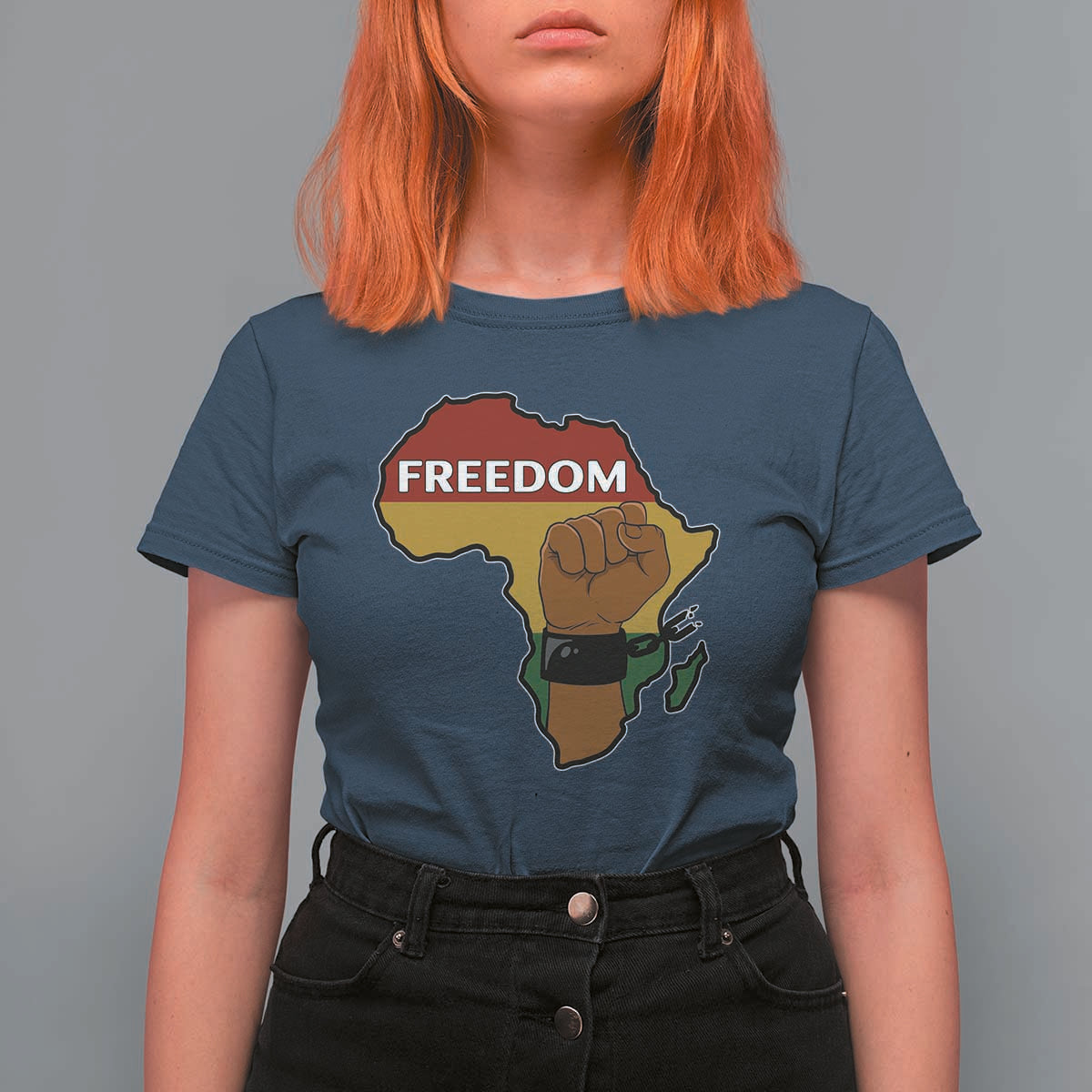 Africa Freedom Liberation Black Power T Shirt For Women - Wonder Print Shop