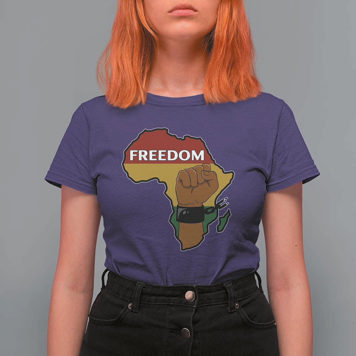 Africa Freedom Liberation Black Power T Shirt For Women - Wonder Print Shop