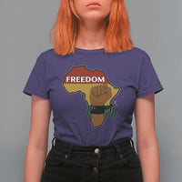 Africa Freedom Liberation Black Power T Shirt For Women - Wonder Print Shop