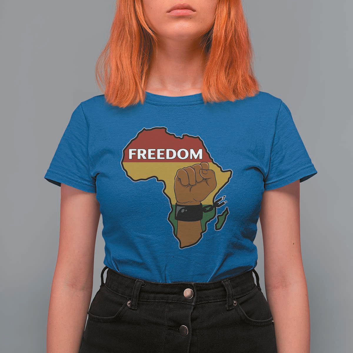 Africa Freedom Liberation Black Power T Shirt For Women - Wonder Print Shop