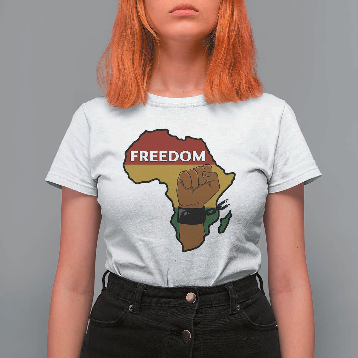 Africa Freedom Liberation Black Power T Shirt For Women - Wonder Print Shop