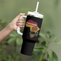 Africa Freedom Liberation Black Power Tumbler With Handle - Wonder Print Shop