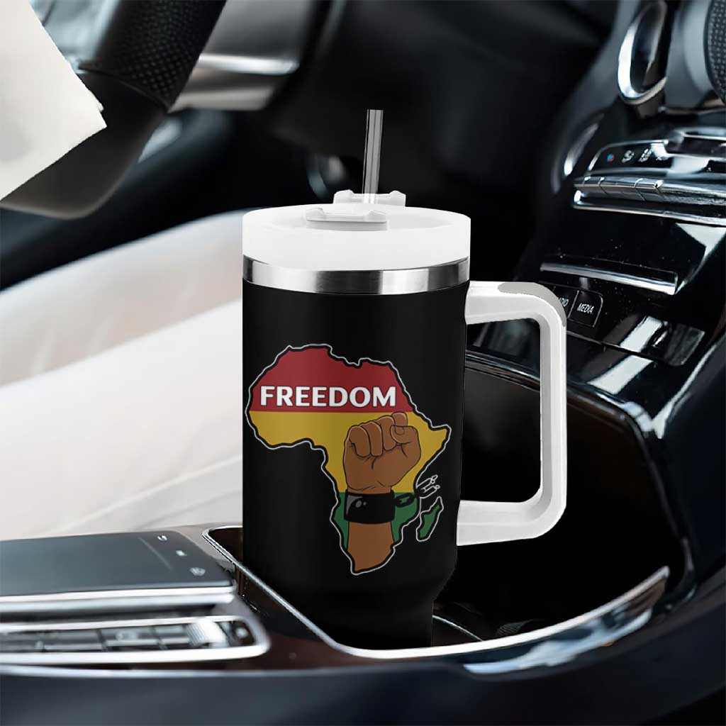 Africa Freedom Liberation Black Power Tumbler With Handle - Wonder Print Shop
