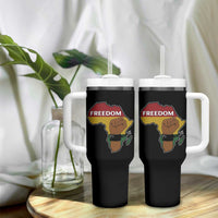Africa Freedom Liberation Black Power Tumbler With Handle - Wonder Print Shop