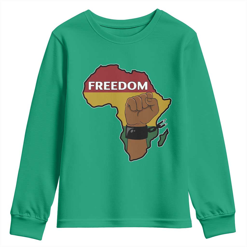 Africa Freedom Liberation Black Power Youth Sweatshirt - Wonder Print Shop