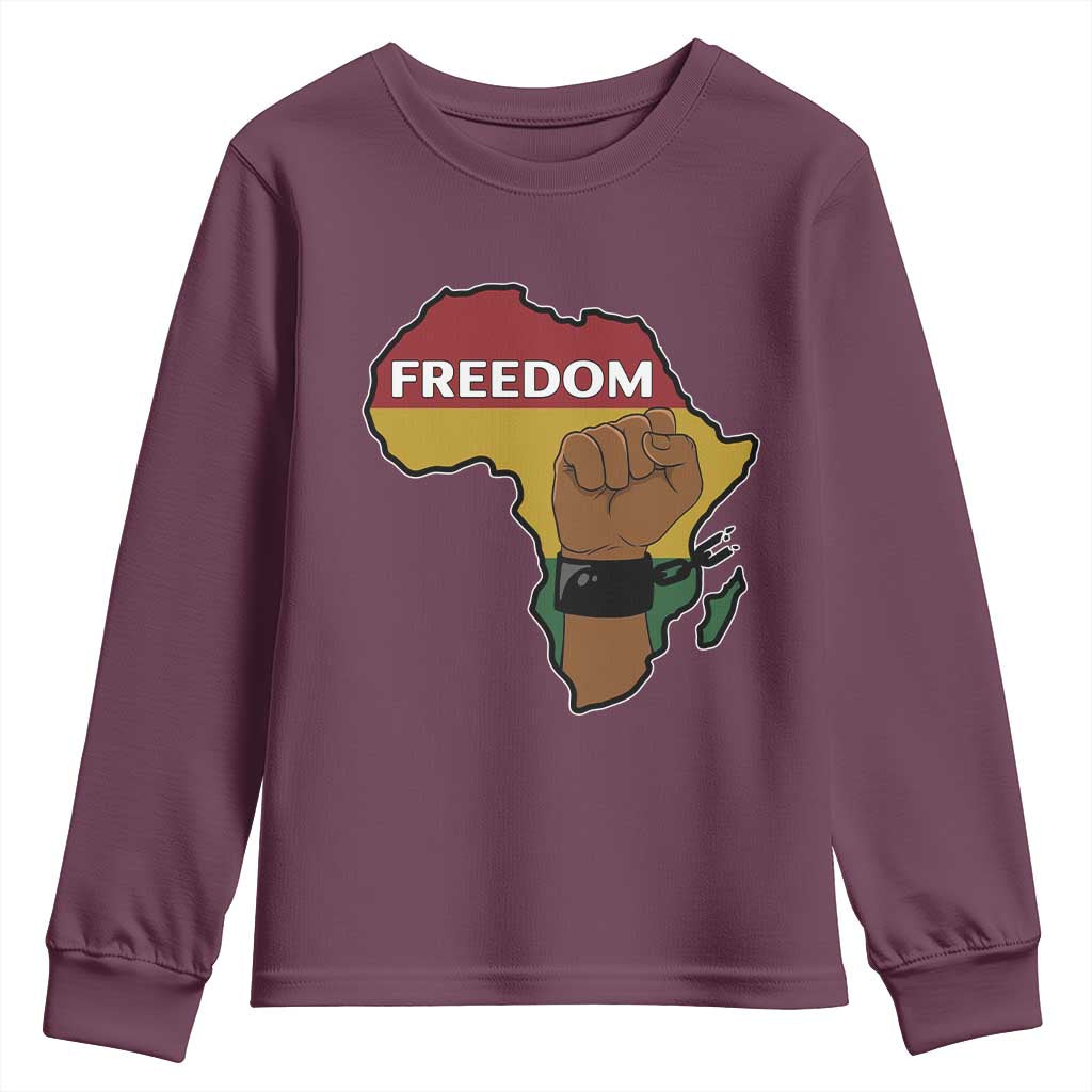 Africa Freedom Liberation Black Power Youth Sweatshirt - Wonder Print Shop