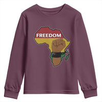 Africa Freedom Liberation Black Power Youth Sweatshirt - Wonder Print Shop
