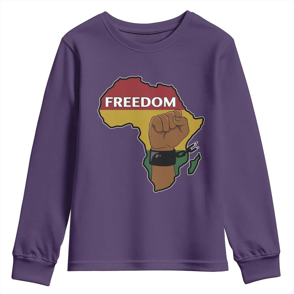 Africa Freedom Liberation Black Power Youth Sweatshirt - Wonder Print Shop