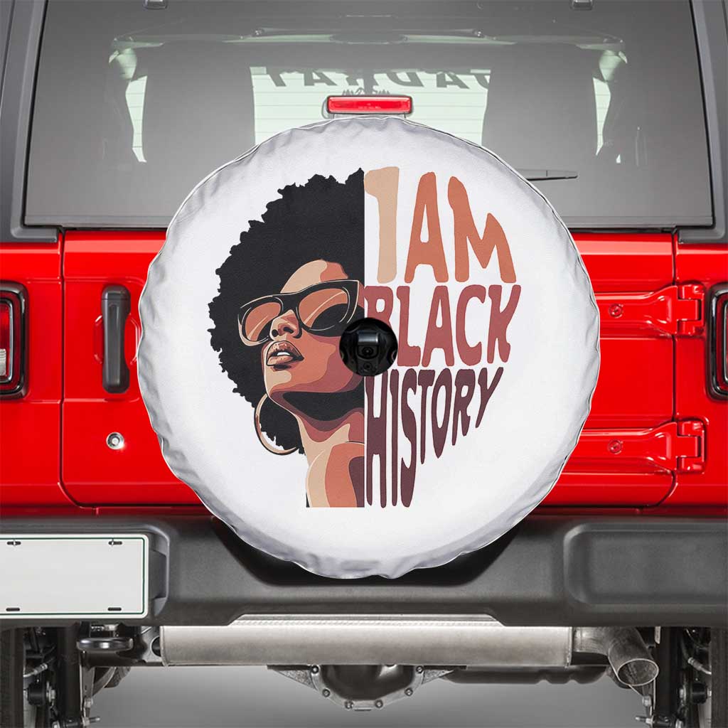 I Am Black History Spare Tire Cover African American Pride - Wonder Print Shop