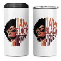 I Am Black History 4 in 1 Can Cooler Tumbler African American Pride - Wonder Print Shop