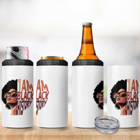 I Am Black History 4 in 1 Can Cooler Tumbler African American Pride - Wonder Print Shop
