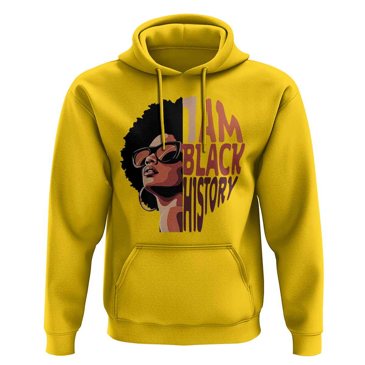 I Am Black History Hoodie African American Pride - Wonder Print Shop