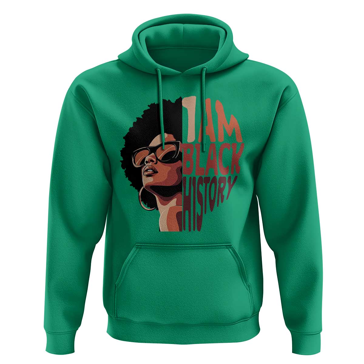 I Am Black History Hoodie African American Pride - Wonder Print Shop