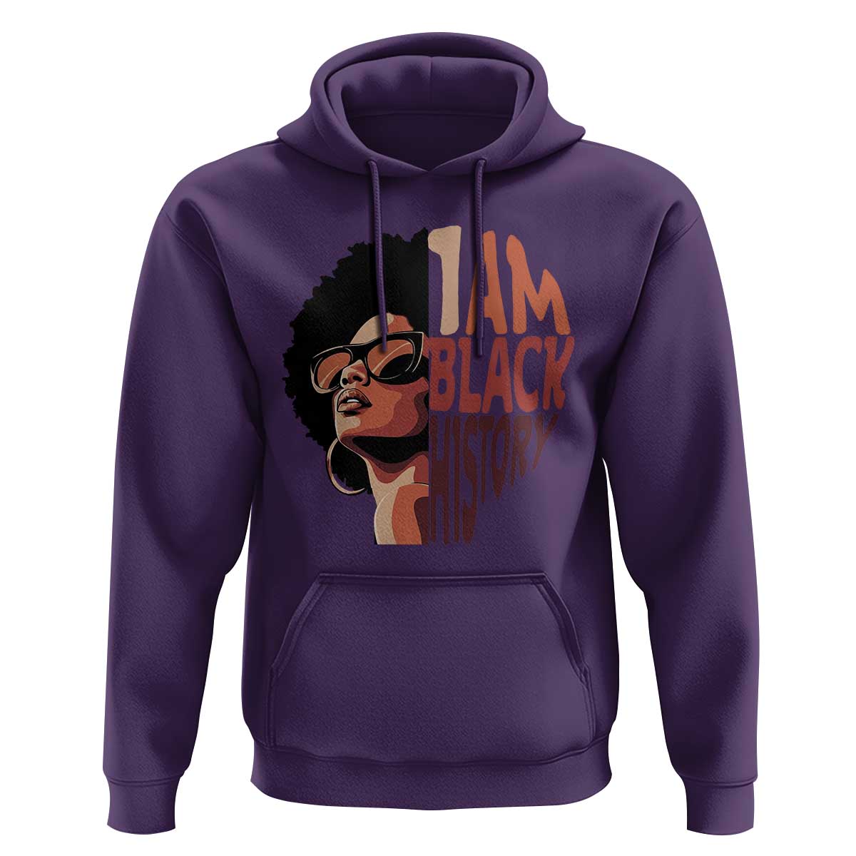 I Am Black History Hoodie African American Pride - Wonder Print Shop