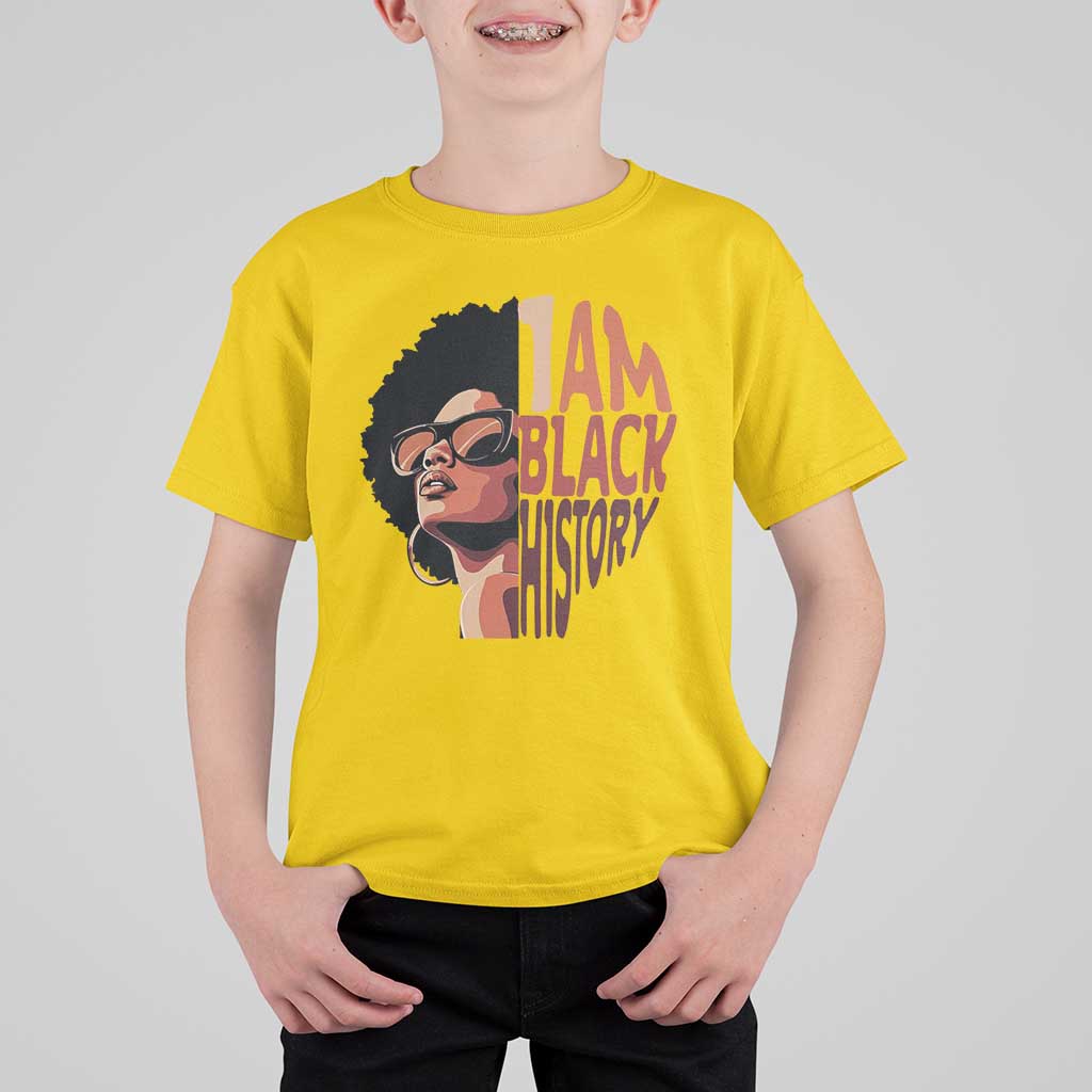 I Am Black History T Shirt For Kid African American Pride - Wonder Print Shop