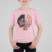 I Am Black History T Shirt For Kid African American Pride - Wonder Print Shop
