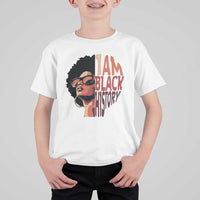 I Am Black History T Shirt For Kid African American Pride - Wonder Print Shop
