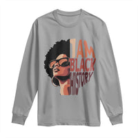 I Am Black History Long Sleeve Shirt African American Pride - Wonder Print Shop