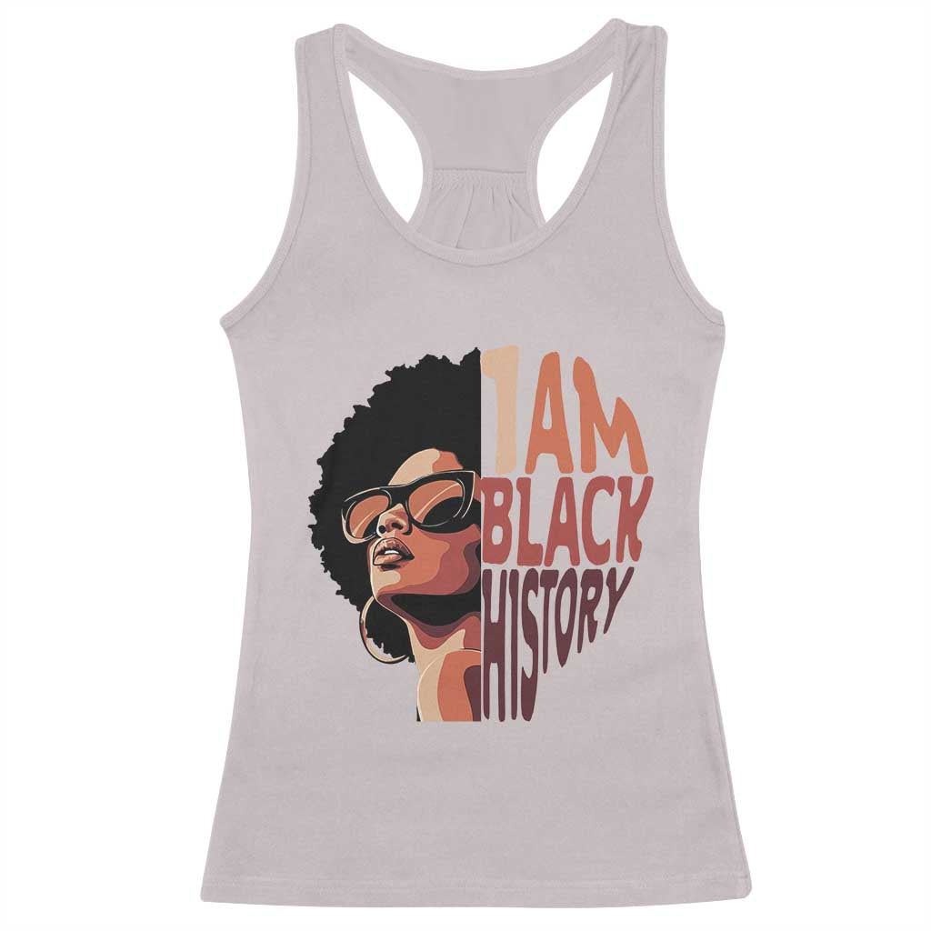 I Am Black History Racerback Tank Top African American Pride - Wonder Print Shop