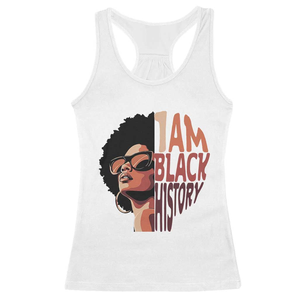 I Am Black History Racerback Tank Top African American Pride - Wonder Print Shop