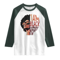 I Am Black History Raglan Shirt African American Pride - Wonder Print Shop