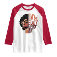 I Am Black History Raglan Shirt African American Pride - Wonder Print Shop