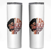 I Am Black History Skinny Tumbler African American Pride - Wonder Print Shop