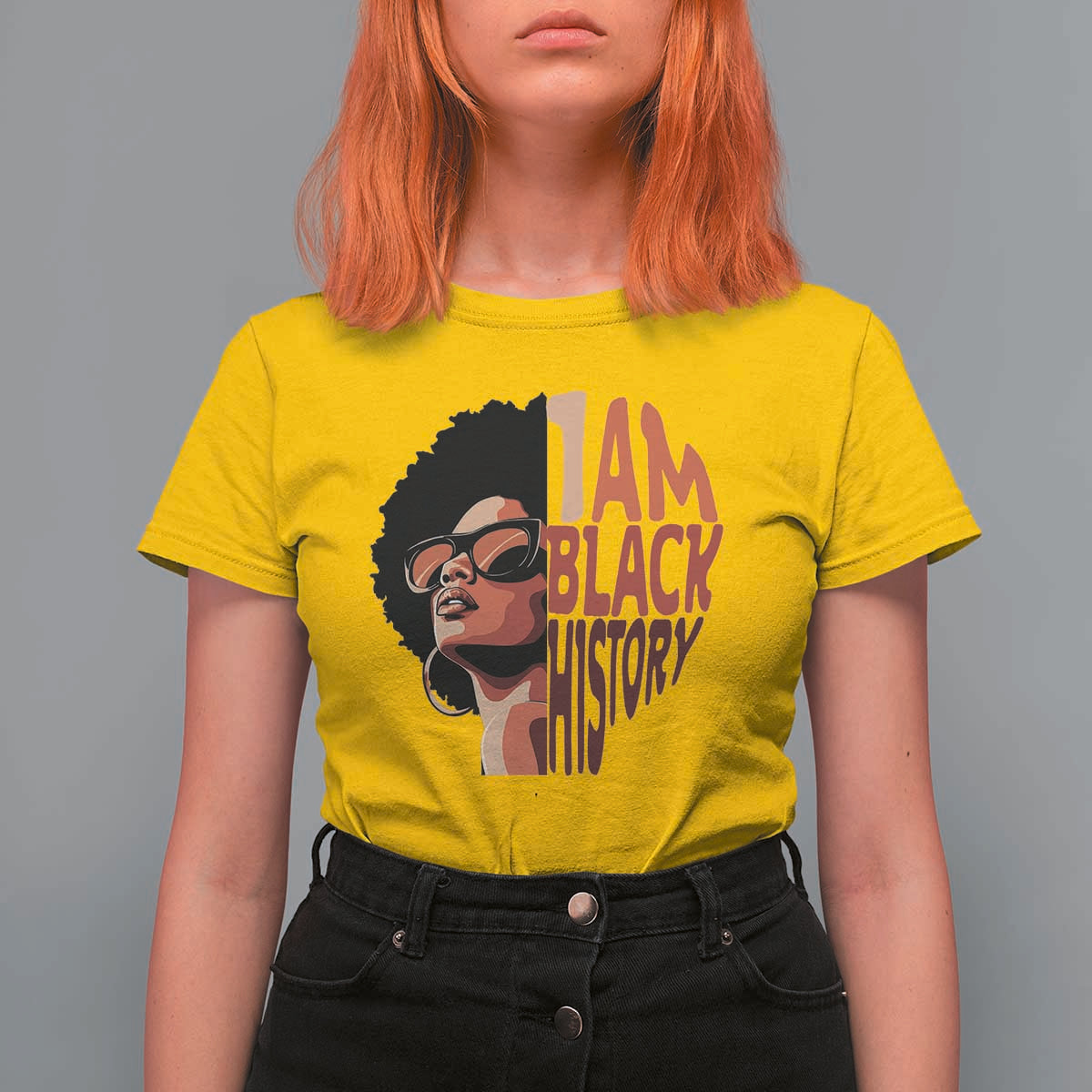 I Am Black History T Shirt For Women African American Pride - Wonder Print Shop