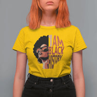 I Am Black History T Shirt For Women African American Pride - Wonder Print Shop