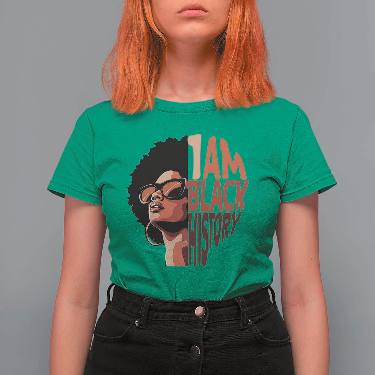 I Am Black History T Shirt For Women African American Pride - Wonder Print Shop