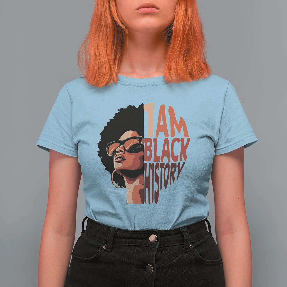 I Am Black History T Shirt For Women African American Pride - Wonder Print Shop