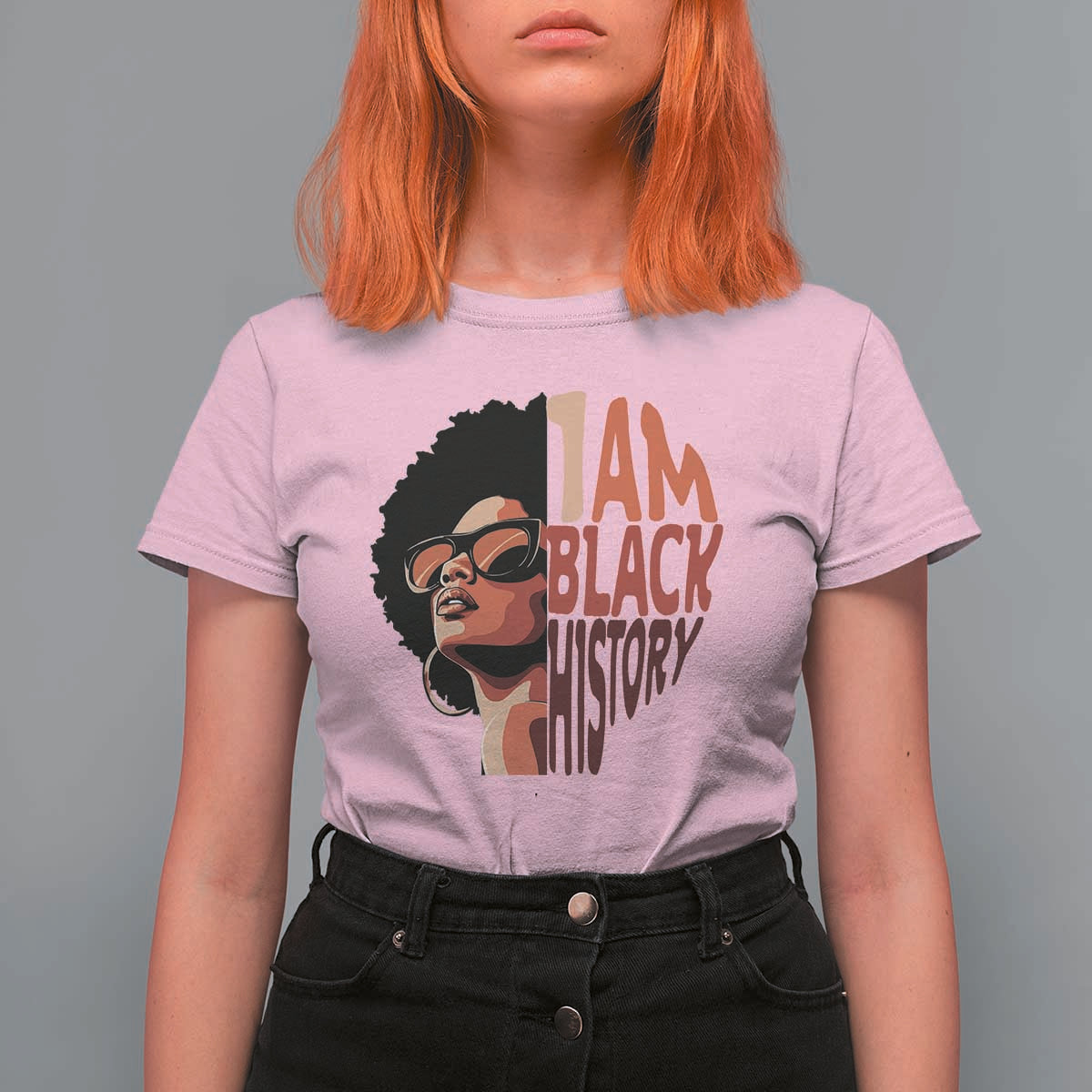 I Am Black History T Shirt For Women African American Pride - Wonder Print Shop