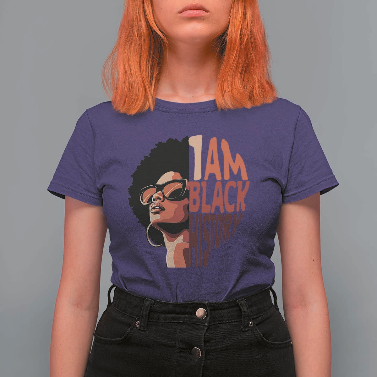I Am Black History T Shirt For Women African American Pride - Wonder Print Shop