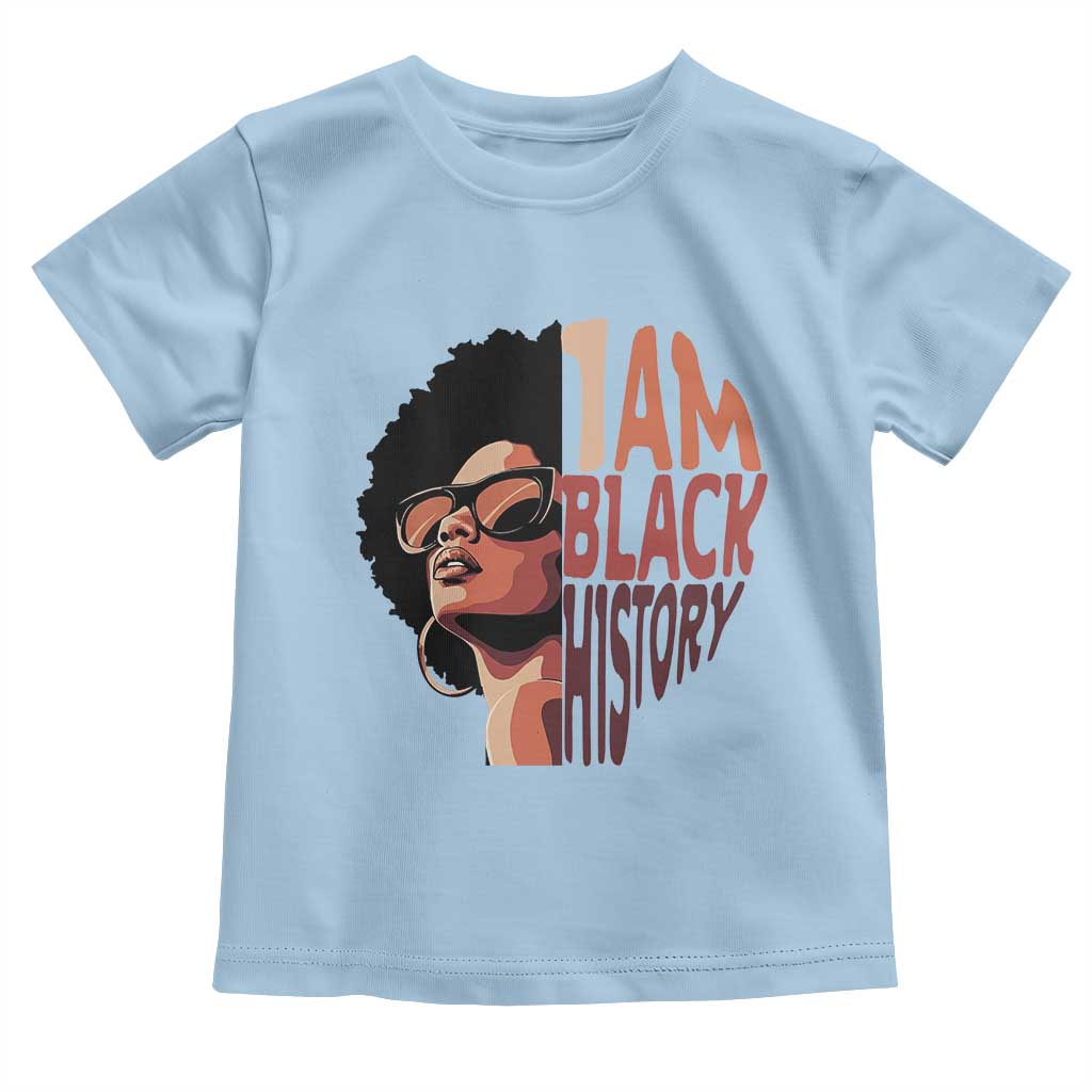 I Am Black History Toddler T Shirt African American Pride - Wonder Print Shop