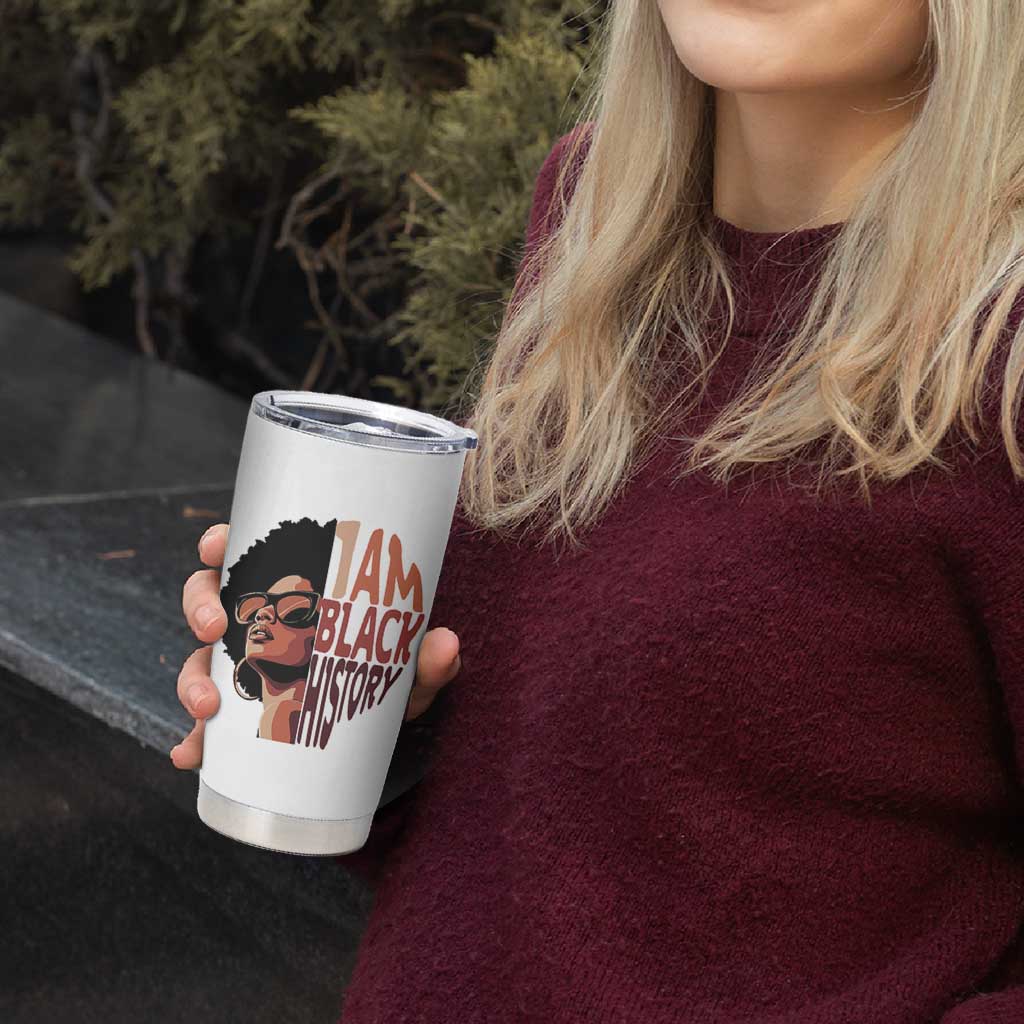 I Am Black History Tumbler Cup African American Pride - Wonder Print Shop