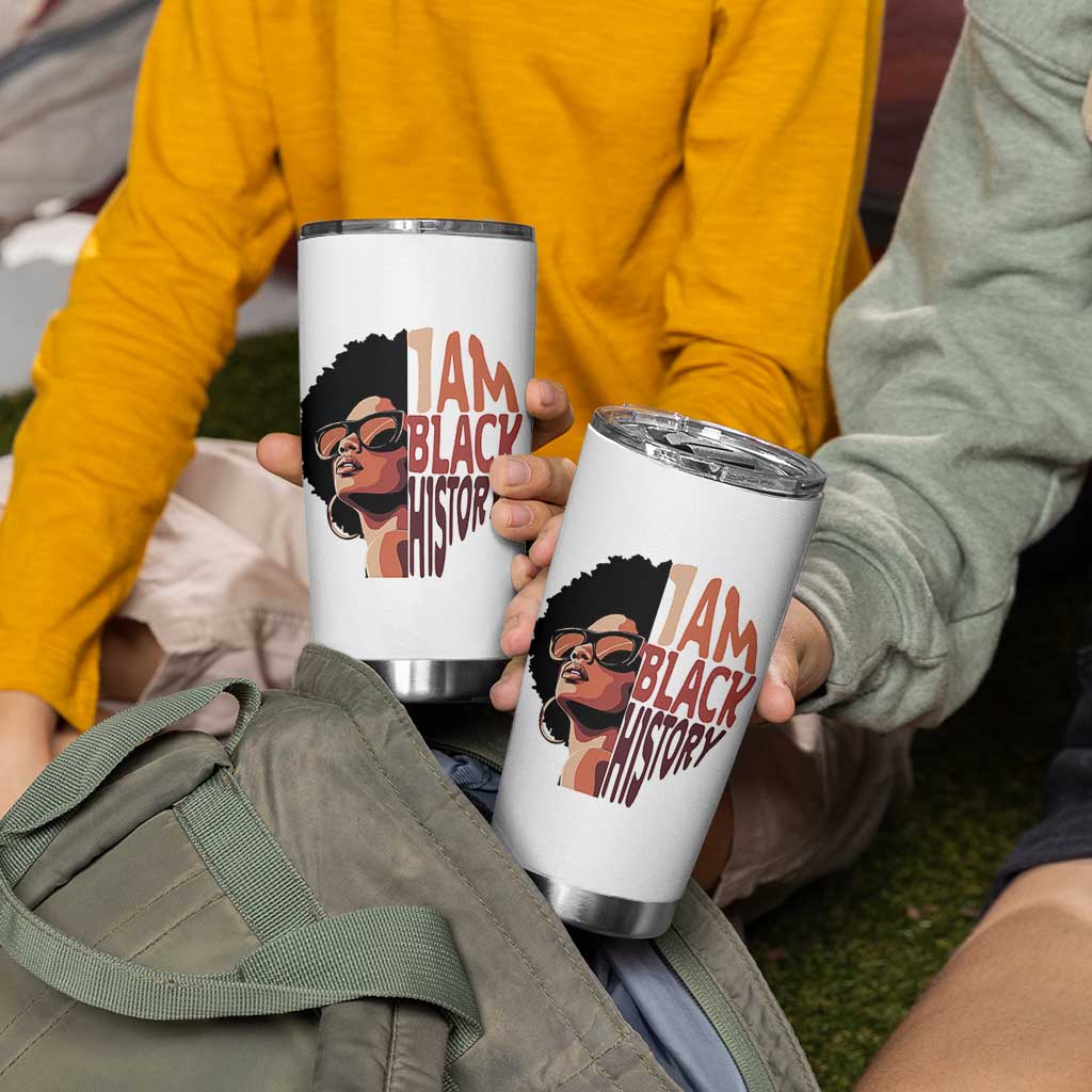 I Am Black History Tumbler Cup African American Pride - Wonder Print Shop