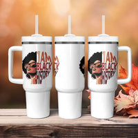 I Am Black History Tumbler With Handle African American Pride - Wonder Print Shop
