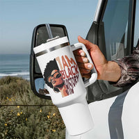 I Am Black History Tumbler With Handle African American Pride - Wonder Print Shop