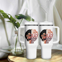 I Am Black History Tumbler With Handle African American Pride - Wonder Print Shop