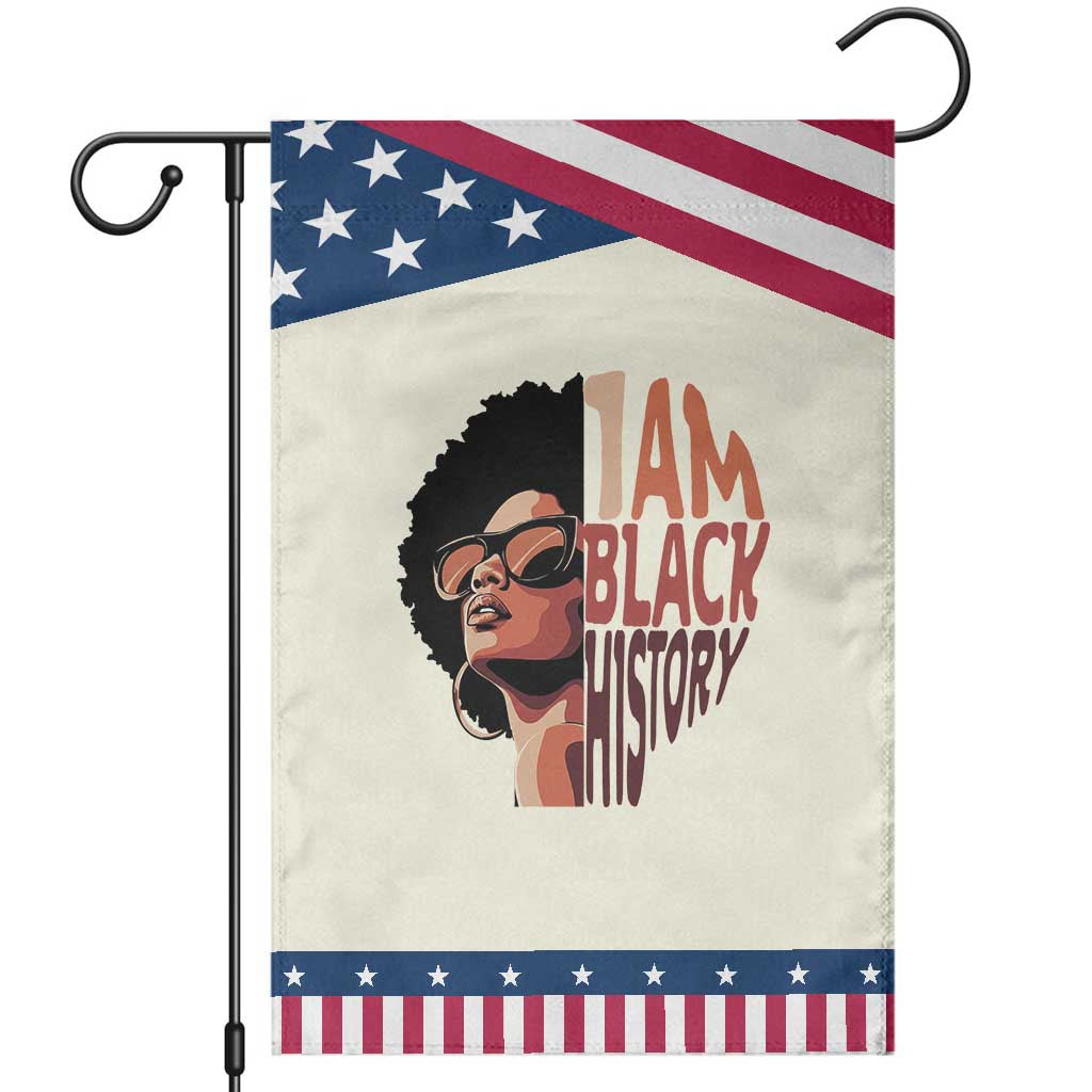 I Am Black History Garden Flag African American Pride