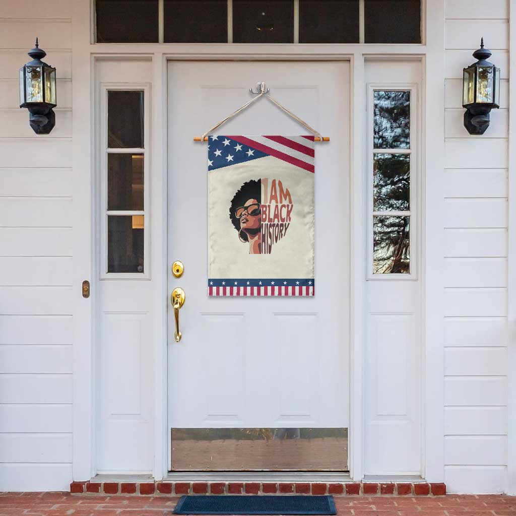 I Am Black History Garden Flag African American Pride
