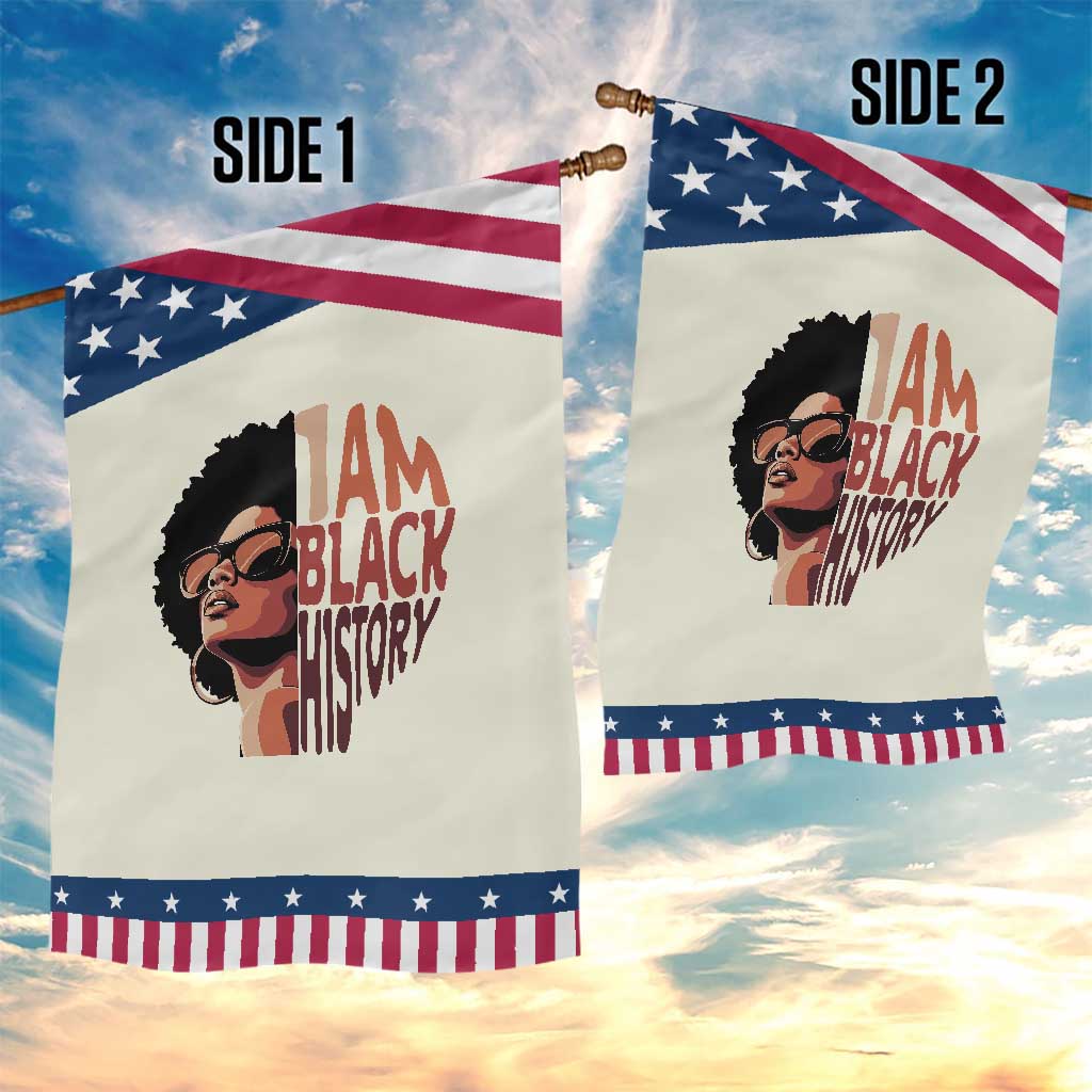 I Am Black History Garden Flag African American Pride