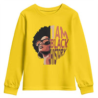 I Am Black History Youth Sweatshirt African American Pride - Wonder Print Shop
