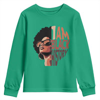 I Am Black History Youth Sweatshirt African American Pride - Wonder Print Shop