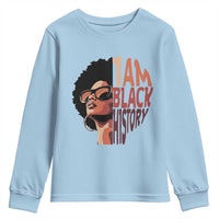 I Am Black History Youth Sweatshirt African American Pride - Wonder Print Shop