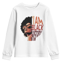 I Am Black History Youth Sweatshirt African American Pride - Wonder Print Shop